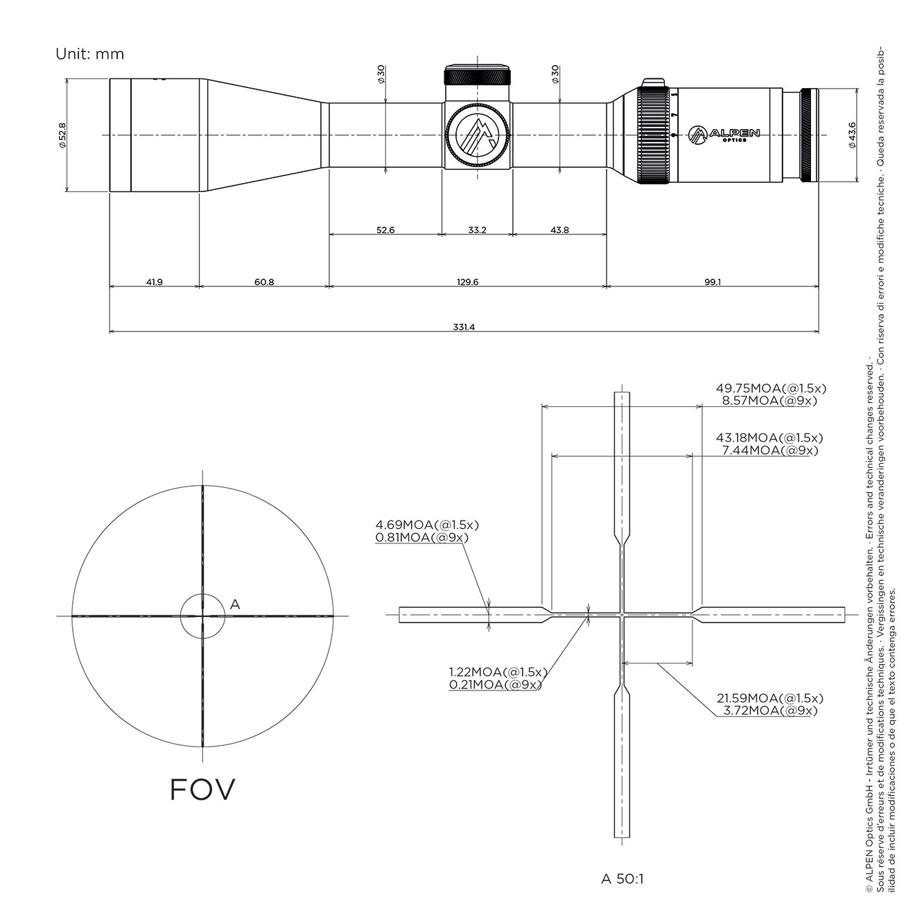 technical-drawing-1.5-9x45-duplex_ALPEN_v032022a